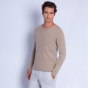 Cashmere jumper with grandad neckline - Henry