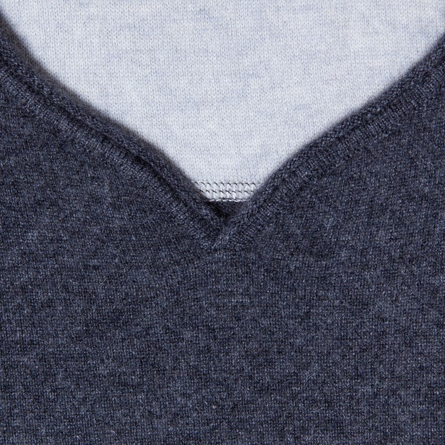 Pull col tunisien en cachemire - Olivier