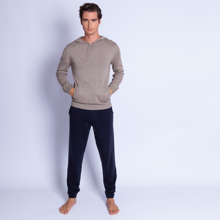 Cotton and cashmere hoodie - Hiroji