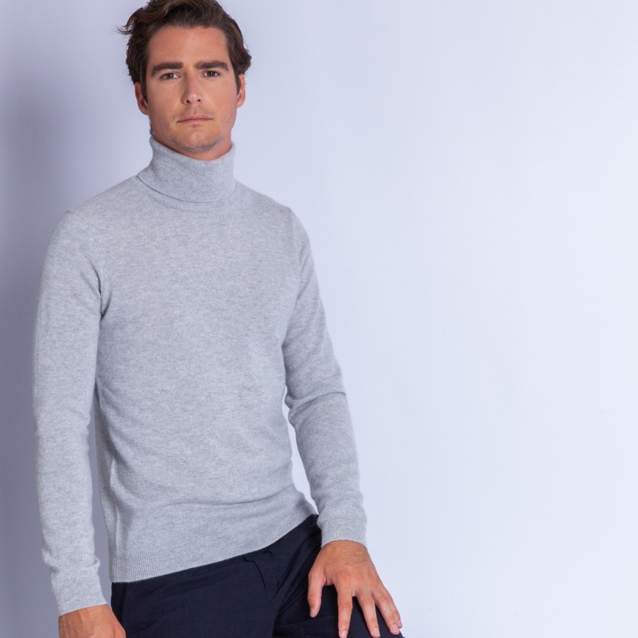 Pull col roulé en cachemire - Bruno