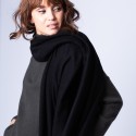 Plaid en cachemire - Halina 6310 noir - 01 noir