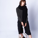 Plaid en cachemire - Halina 6310 noir - 01 noir