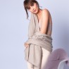 Plaid en cachemire - Halina 6362 gazelle - 14 beige fonce