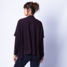 Gilet kimono sans manches - Harriet 6364 prune - 18 violet fonce