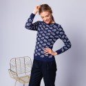 Pull à motifs - Esther 6325 navy - 05 bleu marine