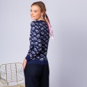 Pull à motifs - Esther 6325 navy - 05 bleu marine