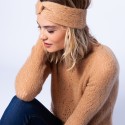 Mohair headband with hemstitching - Evadée