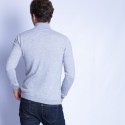 Pull col zippé en cachemire Filip 6350 glace - 11 gris clair