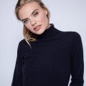 Pull col roulé en cachemire - Eglyn 6340 navy - 05 bleu marine