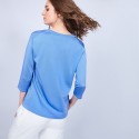 Polo T-shirt in Fil Lumière - Maude