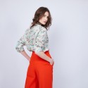 Chemise en coton Maison Montagut x Maison Martin Morel - Malaisie 6573 MMM - 23 Vert clair