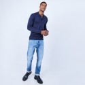 Pull col polo en laine mérinos - Lino