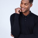 Pull col polo en laine et soie - Lume
