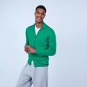 Gilet col montant zippé en laine mérinos - Liacre