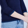Pull grand V en cachemire et lin - Joanne