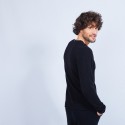 Cashmere jumper with grandad neckline - Henry