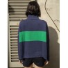 Pull femme Maison Montagut x Cuisse de Grenouille - 05 bleu marine