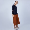 Pull col V en laine mérinos emmanchure droite - Bernice 6640 marine - 05 Bleu marine