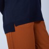 Pull col V en laine mérinos emmanchure droite - Bernice 6640 marine - 05 Bleu marine