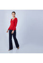 Pull col V en laine et soie - Bonnie