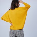 Pull ample col V en laine mérinos - Boxe