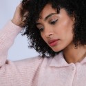 Pull boutonné col polo en mohair - Palma