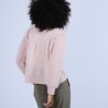 Pull boutonné col polo en mohair - Palma