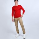 Pull col rond en laine et soie - Barsam