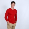 Pull col rond en laine et soie - Barsam 6681 rouge - 52 rouge corrigé