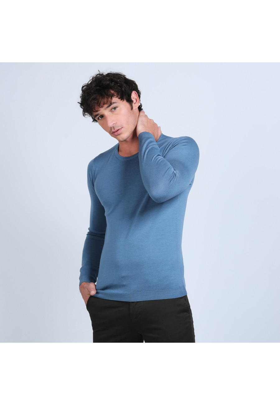 Pull col rond en laine mérinos - Bardem Pull col rond en laine mérinos - Bardem