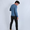 Pull col rond en laine mérinos - Bardem 6641 crique - 06 bleu moyen
