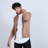 Gilet zippé en laine mérinos - Bastian 6630 camel - 88 Camel