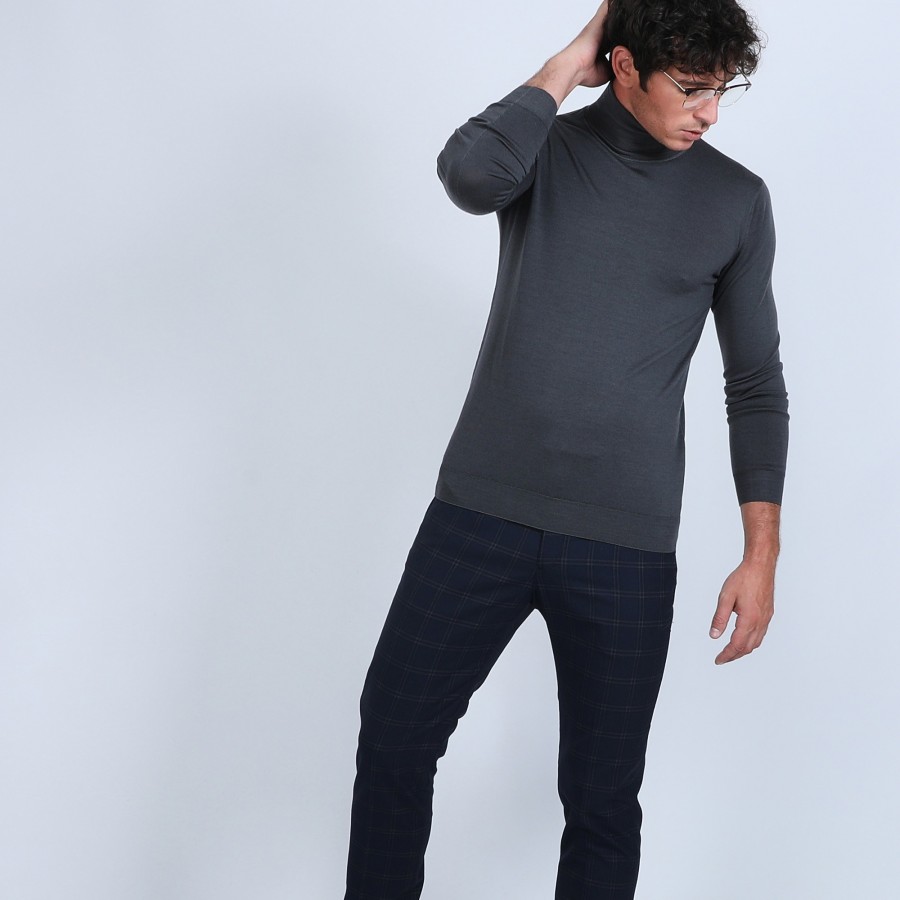 Pull col roulé en laine mérinos - Berry 6611 gris anthracite - 10 gris foncé Pull col roulé en laine mérinos - Berry 6611 gris anthracite - 10 gris foncé