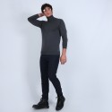 Pull col roulé en laine mérinos - Berry 6611 gris anthracite - 10 gris foncé
