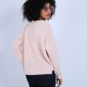 Pull ample en laine chinée - Sunny 6680 ecarlate - 52 Rouge