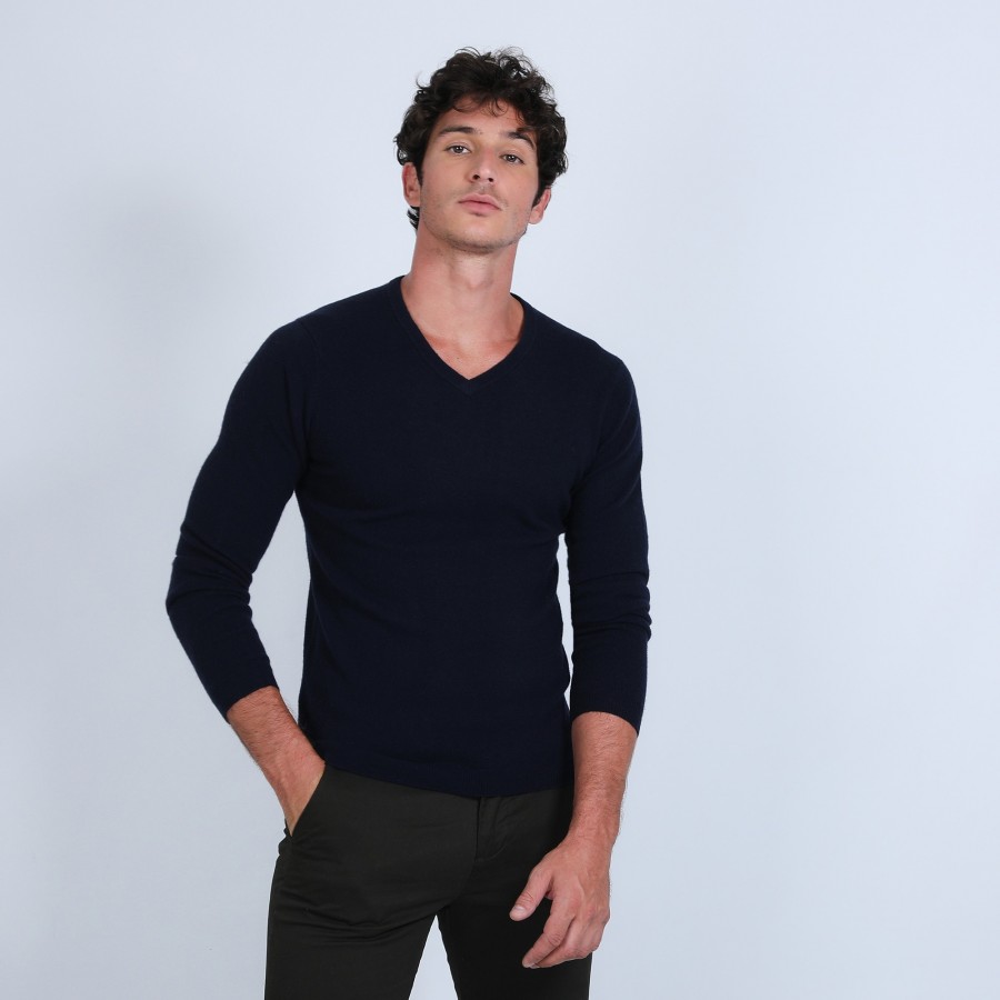 Pull col V en cachemire - Benjamin Pull col V en cachemire - Benjamin