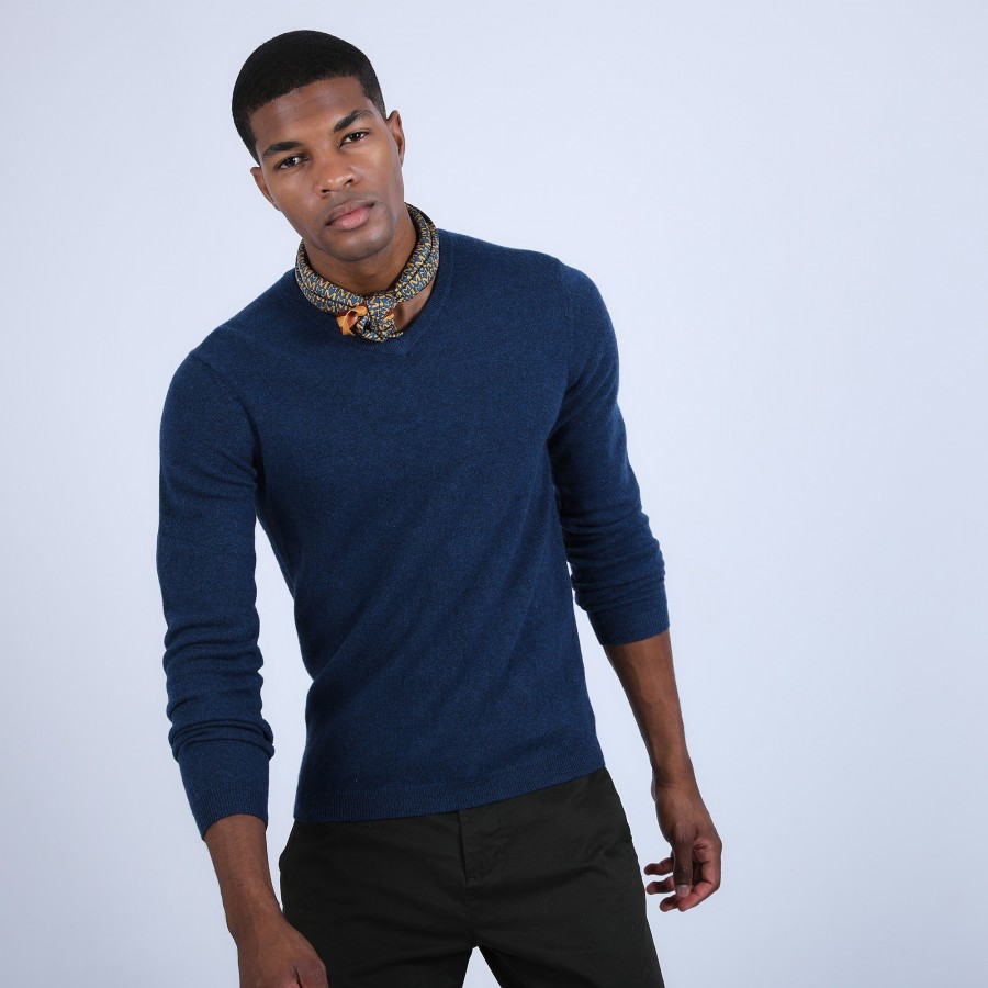 Pull col V en cachemire - Benjamin Pull col V en cachemire - Benjamin