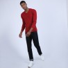Pull col V en cachemire - Benjamin 6681 rouge - 20 rouge foncé
