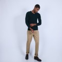Pull col V en cachemire - Benjamin 6642 emeraude - 21 vert foncé