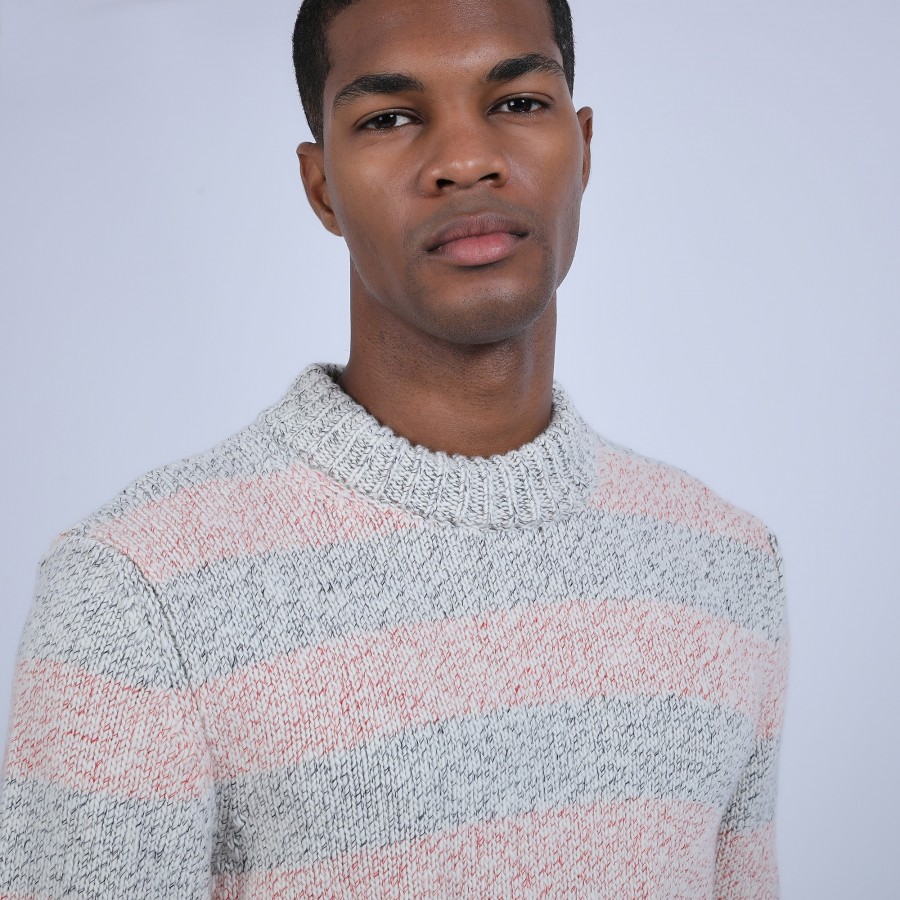 Pull col montant rayé - Romuald Pull col montant rayé - Romuald