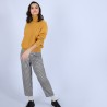 Pull chauve souris col roulé - Bob 6660 cannelle - 89 Moutarde