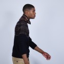 Pull col roulé fantaisie en laine- Rex