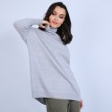 Pull large en cachemire col roulé - Bouda
