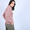 Pull col roulé chiné - Papyrus