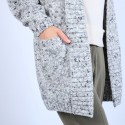 Long gilet chiné - Précieux