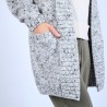 Long gilet chiné - Précieux