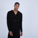 Sweat zippé à capuche cachemire - Owen 6610 noir - 01 Noir
