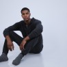 Sweat zippé à capuche cachemire - Owen 6611 gris anthracite - 10 Gris foncé