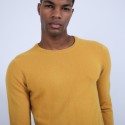 Pull col rond en cachemire - Benoit 6660 cannelle - 89 Moutarde
