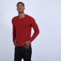 Pull col rond en cachemire - Benoit 6681 rouge - 20 Rouge foncé